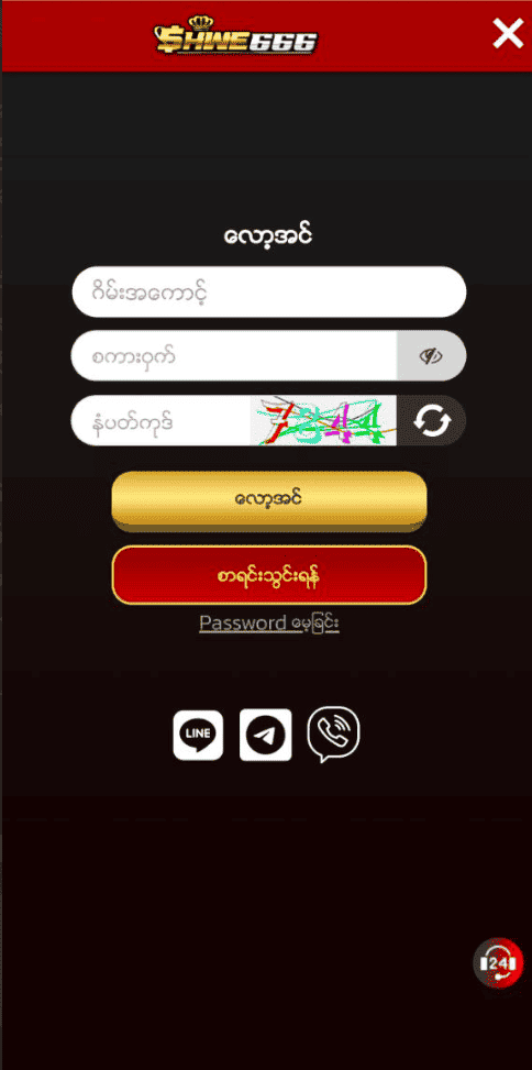 shwe666 login